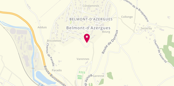 Plan de Mkb Events, 333 Allée des Varennes, 69380 Belmont-d'Azergues