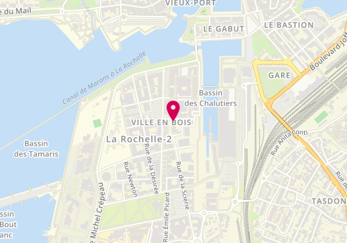 Plan de Le Bathyscaphe, 13 Rue du Cerf-Volant, 17000 La Rochelle