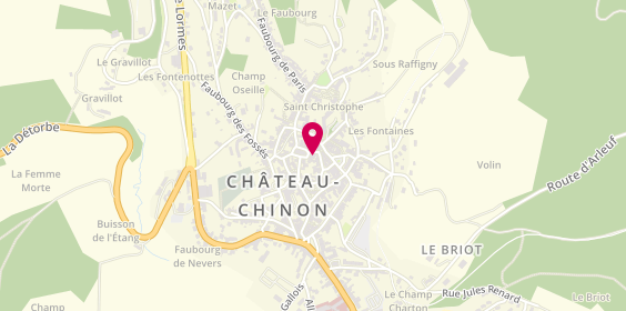 Plan de GAUTHIER Spectacle, 5 place Saint-Romain, 58120 Château-Chinon (Ville)