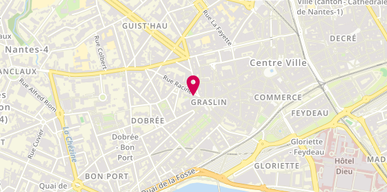 Plan de Le Graslin de Folie, 1 Rue Racine, 44000 Nantes