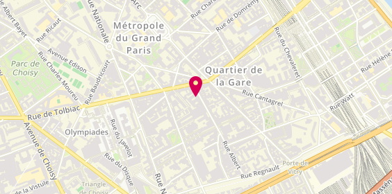 Plan de Rythmik Academy, 81 Rue Albert, 75013 Paris