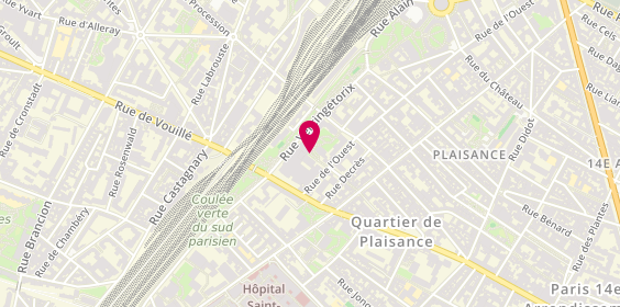 Plan de Livreur, 18 Rue du Moulin de la Vierge, 75014 Paris