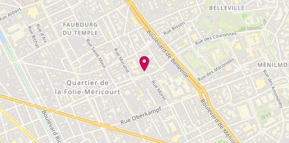 Plan de Onze Bar, 83 Rue Jean-Pierre Timbaud, 75011 Paris