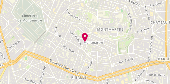 Plan de Chez Camille, 8 Rue Ravignan, 75018 Paris