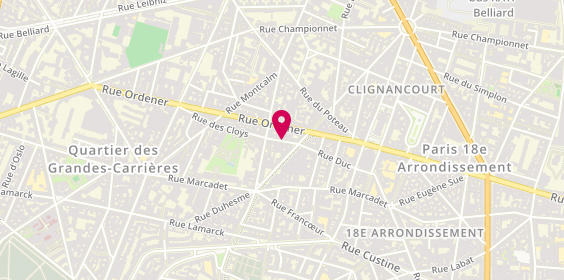 Plan de Ces Soirees la - Patrick PINON, 7 Rue des Cloys, 75018 Paris