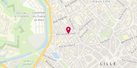 Plan de L'Intervalle, 23 Rue Léonard Danel, 59800 Lille